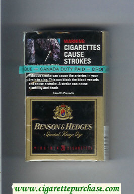 Benson and Hedges Special King Size Virginia cigarettes